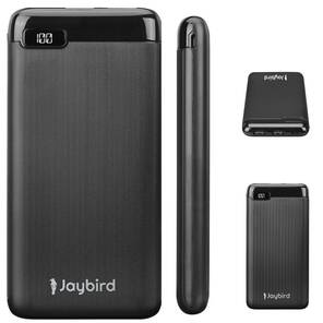 10000mAh 2-USB+Micro+Type-C Siyah LCD Ekranlı Taşınabilir Pil Şarj Cihazı