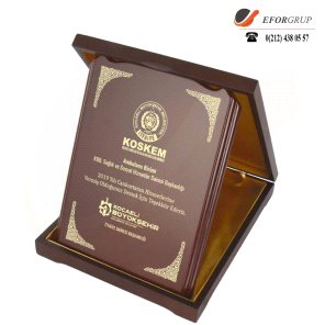 Baskılı ahşap kutulu ahşap plaket