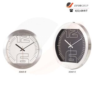 Alüminyum Büyük şablon yazılı Duvar Saati