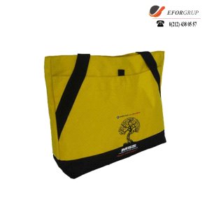 Askılı Sarı Plaj Çantası