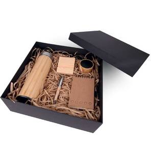 BAMBU HEDİYE SETİ / TERMOS - KALEM - TELEFON STANDI - SPEAKER - NOT DEFTERİ