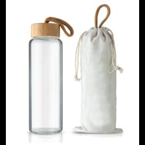 Bambu Kapaklı Borosilikat Cam Matara 470ML-550ML-1L