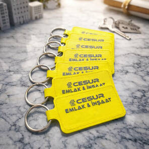 Baskılı Deri Anahtarlık