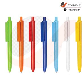 Basmalı Düz Renk Tükenmez Kalemler