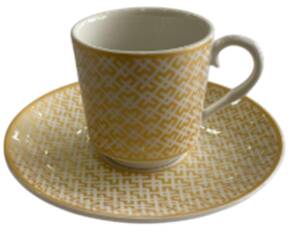 DESENLİ KAHVE FİNCANI SARI