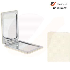 Promosyon Dikdörtgen Suni Deri Cep Aynası