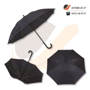 Gece Mavisi Baston Şemsiye