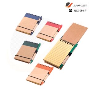 Geri Dönüşümlü Lastikli Not Defteri