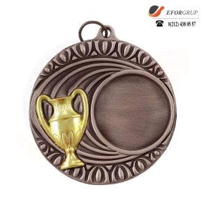 Gümüş Renk Kupa Madalya