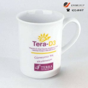 Karayip Baskılı Porselen Kupa