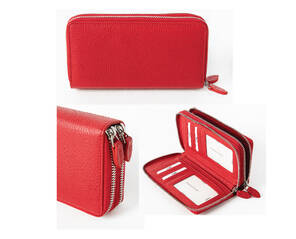 KIRMIZI 2 BÖLMELİ KADIN CÜZDANI