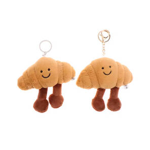 Kruvasan Peluş Oyuncak Anahtarlık