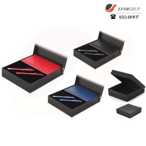 Kutulu VIP Set(Defter+Roller Kalem+Tükenmez Kalem)