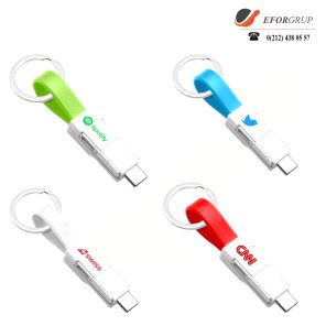 LAKE EXCLUSIVE ( Manyetik iOS, Android ve Type-C Bağlantı Kablosu )