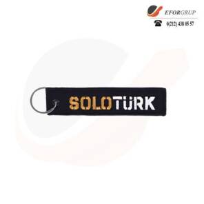 Marka Yazılı Dokuma Anahtarlık