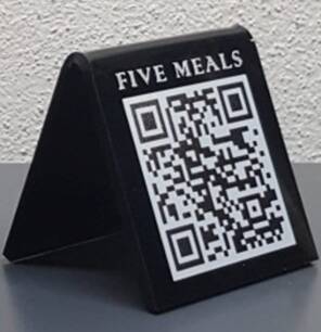 Masaüstü Pleksi QR Menülük