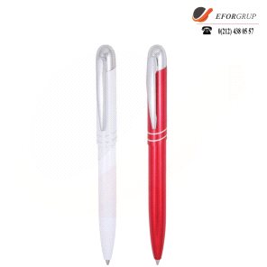 Metal Kırmızı-Beyaz Tükenmez Kalem