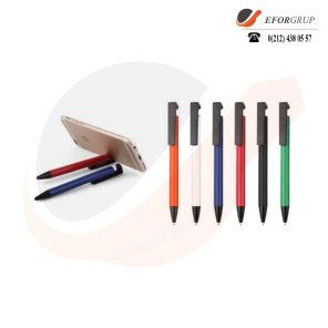 Telefon Tutuculu Metal Tükenmez Kalemler