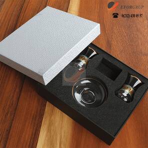 Motifli 2'li Çay Bardağı Seti