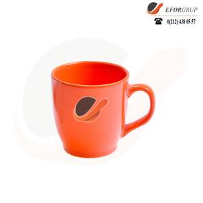 Neon Renkli Porselen Kahve Kupası