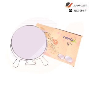 NEROX 14,5 CM GRİ AYAKLI METAL AYNA NRX-2021