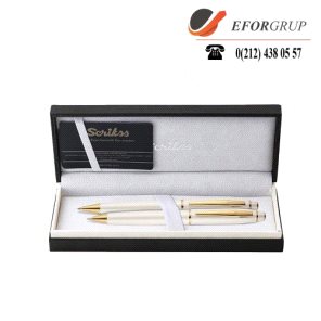 Noble Beyaz-Altın 2'li Kalem Seti