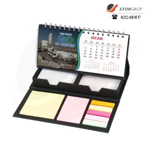 Resim Baskılı Notluklu Masa Takvimi