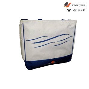 Beyaz Mavi Plaj Çantası