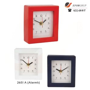 Plastik Alarmlı Masa Saati