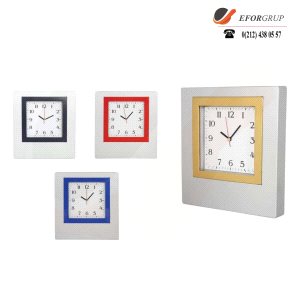 Plastik Kare Duvar Saati
