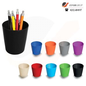 Plastik Renkli Kalemlik