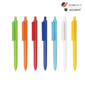Plastik Düz Renkli Tükenmez Kalem
