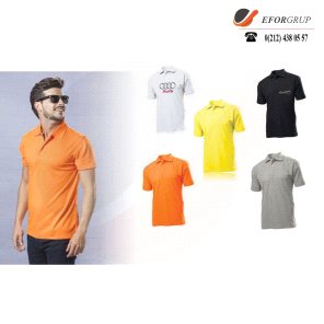 Polo Yaka Baskılı Tişört