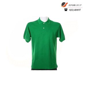 Polo Yaka Yeşil T-Shirt
