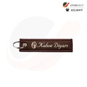 Premium Logolu Dokuma Anahtarlık