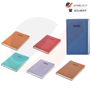 Renkli Süet Deri Promosyon Ajanda