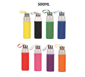 Renkli Cam Matara 500ML