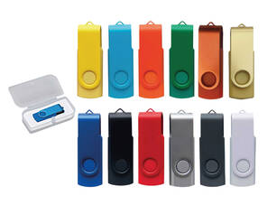 RENKLİ METAL USB BELLEK - KUTULU