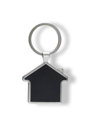 RENKLİ PLAKALI METAL EV ŞEKLİNDE ANAHTARLIK