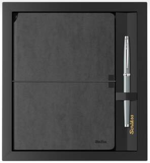 Scrikss Verona Siyah A5 Defter & 800 Roller Gri