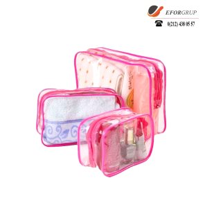 Şeffaf Pembe Çanta