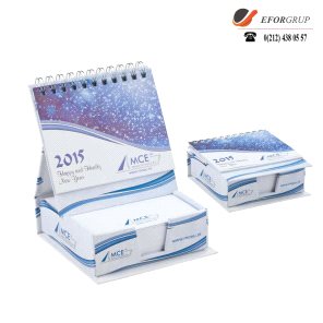 Sert Kutu Masa Üstü Takvim