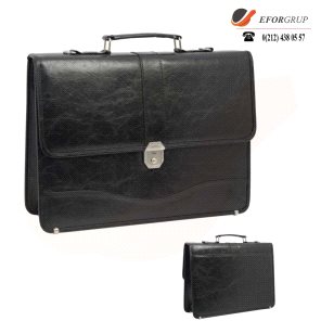 Promosyon Suni Deri Evrak Çantası