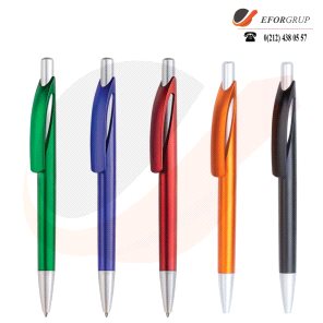 Syber Metalik Basmalı Tükenmez Kalem