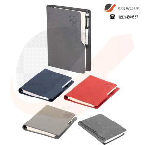 Termoderi Kapaklı Gizli Spiralli Ajanda