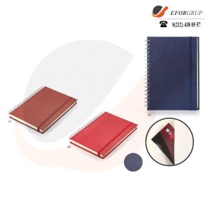 Termoderi Kapaklı Spiralli Ajanda