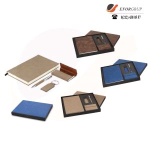 Termoderi VIP Set(Defter+Kartvizitlik+Kalem+Anahtarlık)
