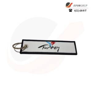 Türkiye Logolu Bez Anahtarlık