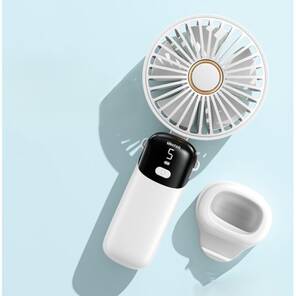 USB Şarjlı Taşınabilir Katlanabilir El Fanı Beyaz Renk
