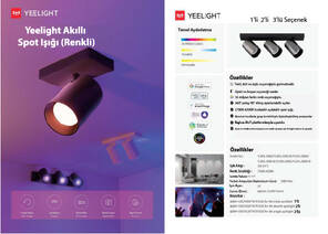YEELIGHT AKILLI SPOT IŞIĞI RENKLİ